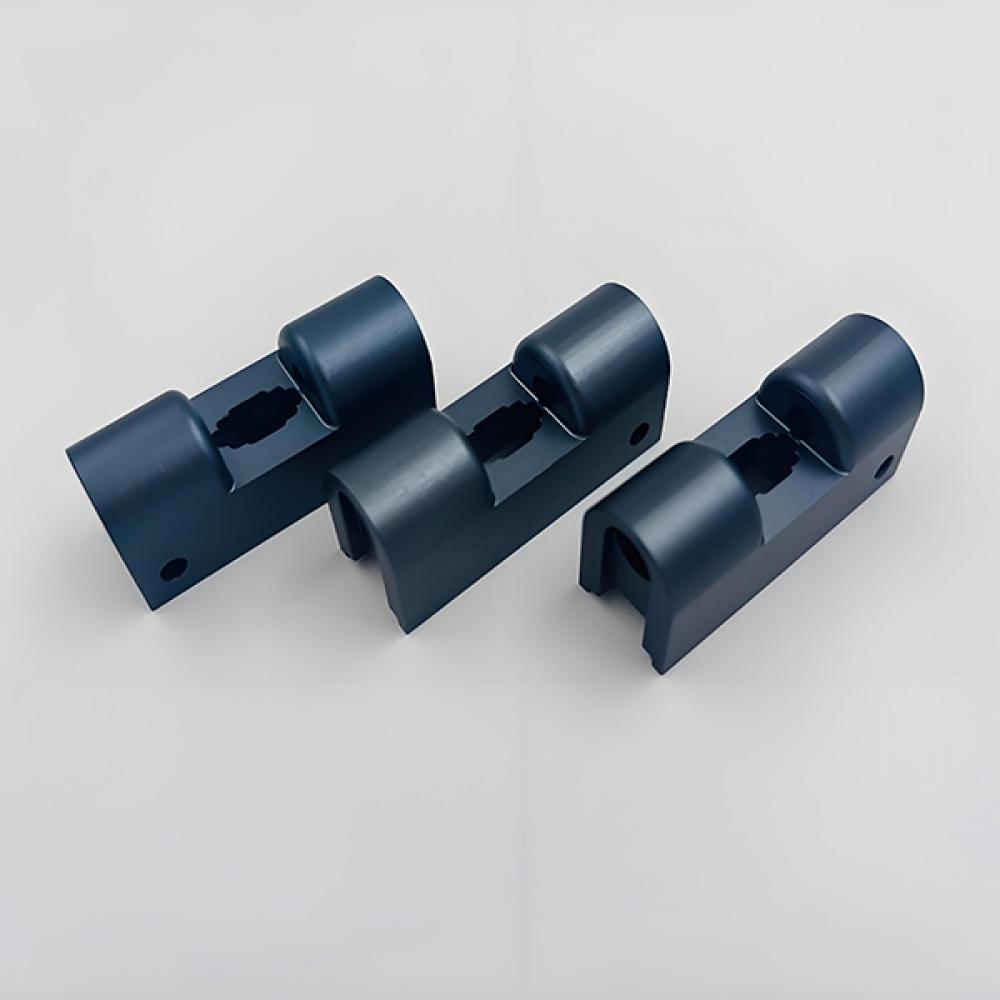 CNC Milling aluminum parts blue anodized
