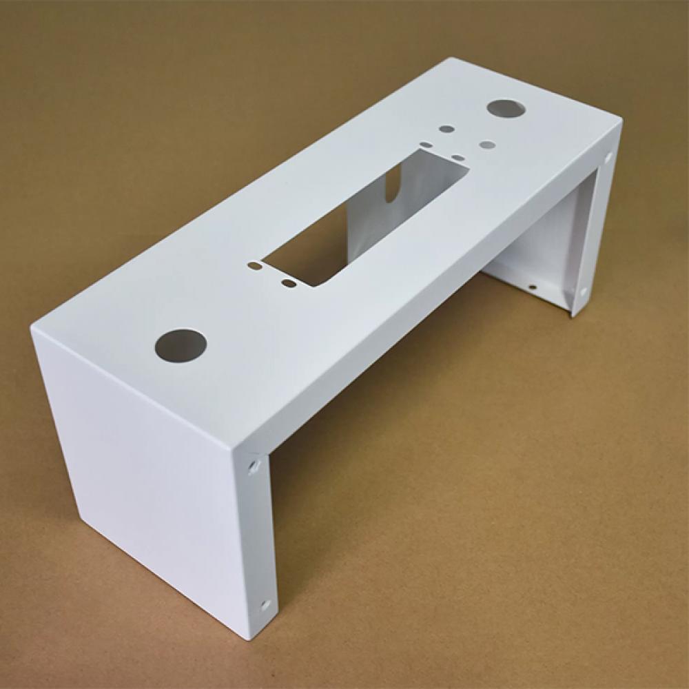 Laser cutting steel white powder coated Parts